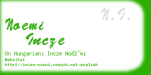 noemi incze business card
